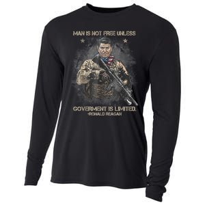 Man Is Not Free Unless Government Is Limited Cooling Performance Long Sleeve Crew