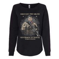 Man Is Not Free Unless Government Is Limited Womens California Wash Sweatshirt