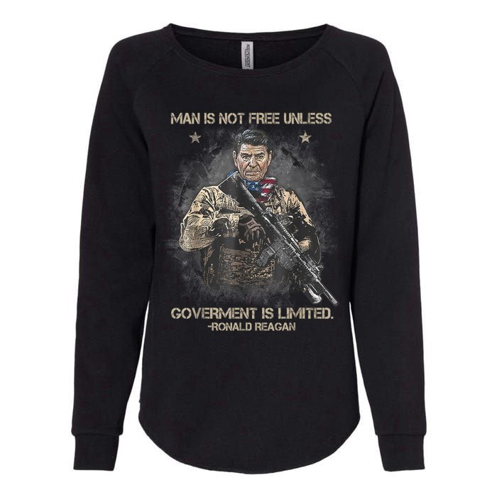 Man Is Not Free Unless Government Is Limited Womens California Wash Sweatshirt