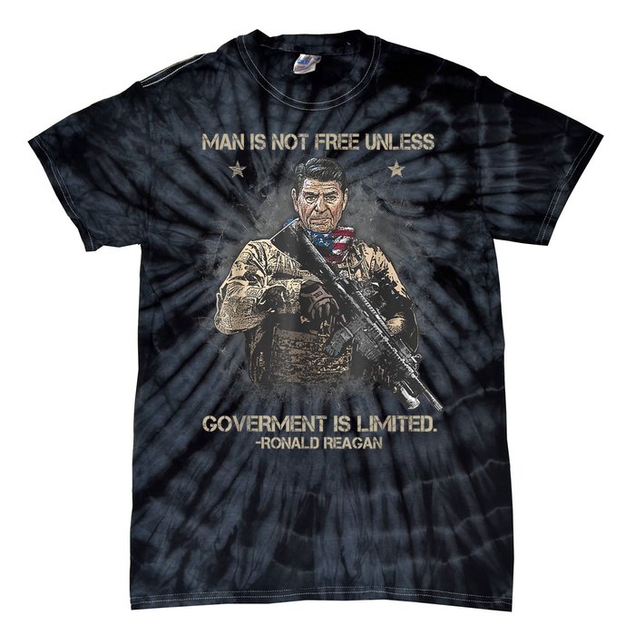 Man Is Not Free Unless Government Is Limited Tie-Dye T-Shirt