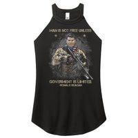 Man Is Not Free Unless Government Is Limited Women's Perfect Tri Rocker Tank