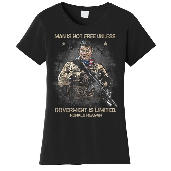 Man Is Not Free Unless Government Is Limited Women's T-Shirt