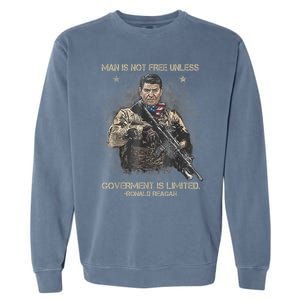 Man Is Not Free Unless Government Is Limited Garment-Dyed Sweatshirt