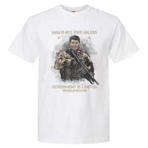 Man Is Not Free Unless Government Is Limited Garment-Dyed Heavyweight T-Shirt