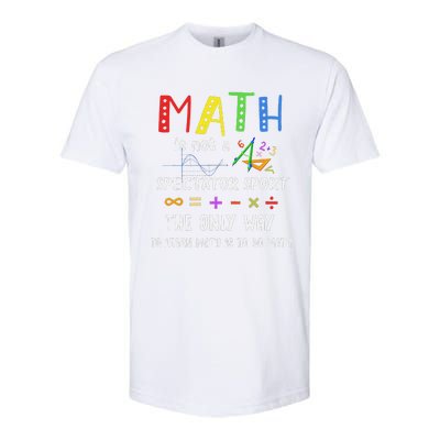 Math Is Not A Spectator Sport Funny Math Teacher Softstyle® CVC T-Shirt