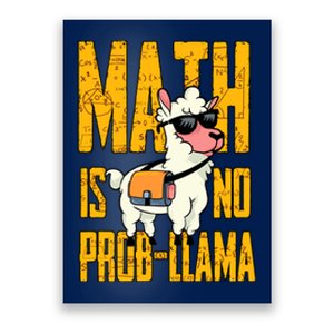 Math Is No Probllama Funny Math Poster