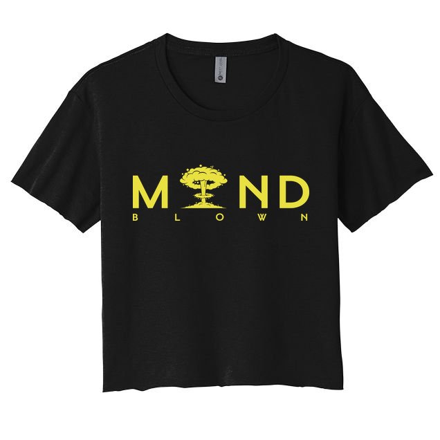 Mind Blown Women's Crop Top Tee