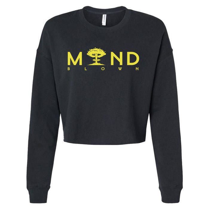 Mind Blown Cropped Pullover Crew