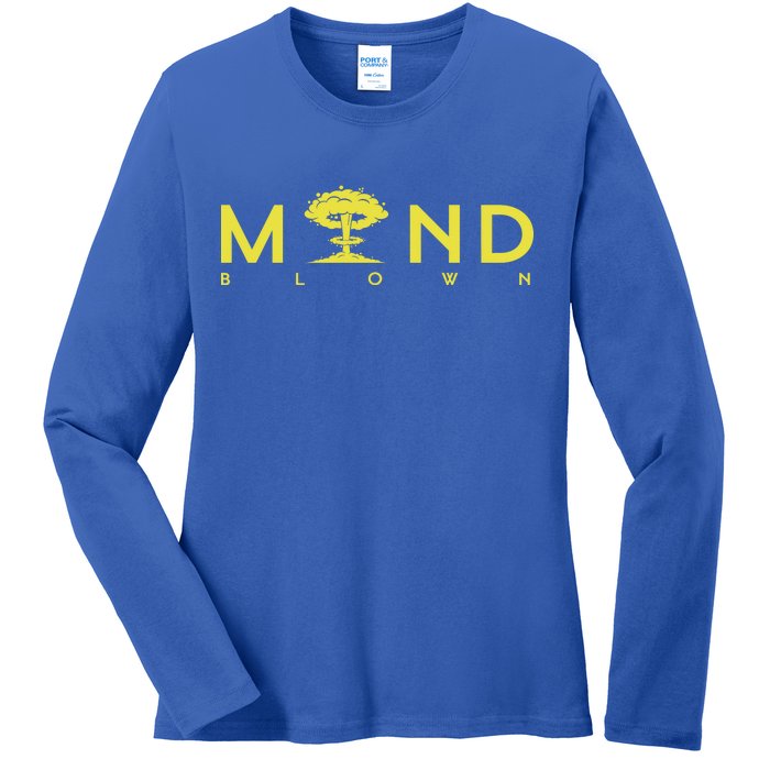 Mind Blown Ladies Long Sleeve Shirt