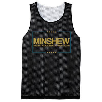 Minshew Making Jacksonville Great Again Mesh Reversible Basketball Jersey Tank