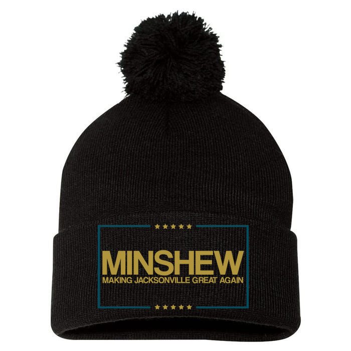 Minshew Making Jacksonville Great Again Pom Pom 12in Knit Beanie