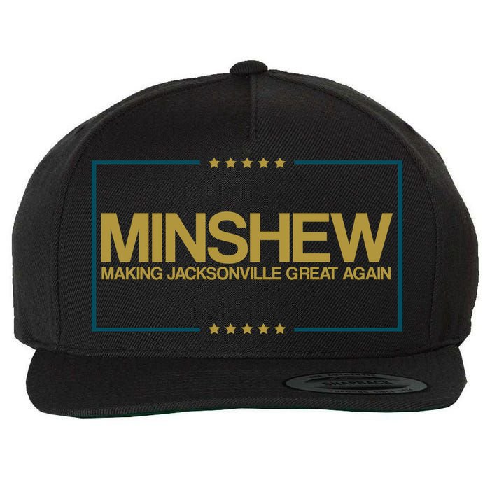 Minshew Making Jacksonville Great Again Wool Snapback Cap