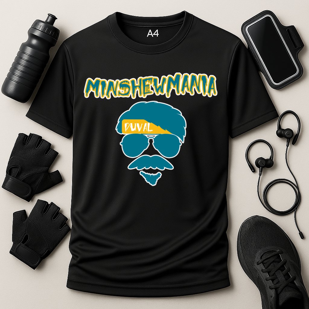 Minshew Mania Jacksonville QB Duval Cooling Performance Crew T-Shirt