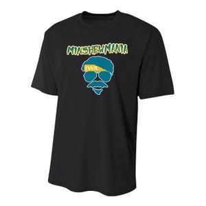 Minshew Mania Jacksonville QB Duval Youth Performance Sprint T-Shirt