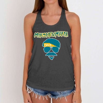 Minshew Mania Jacksonville QB Duval Women's Knotted Racerback Tank