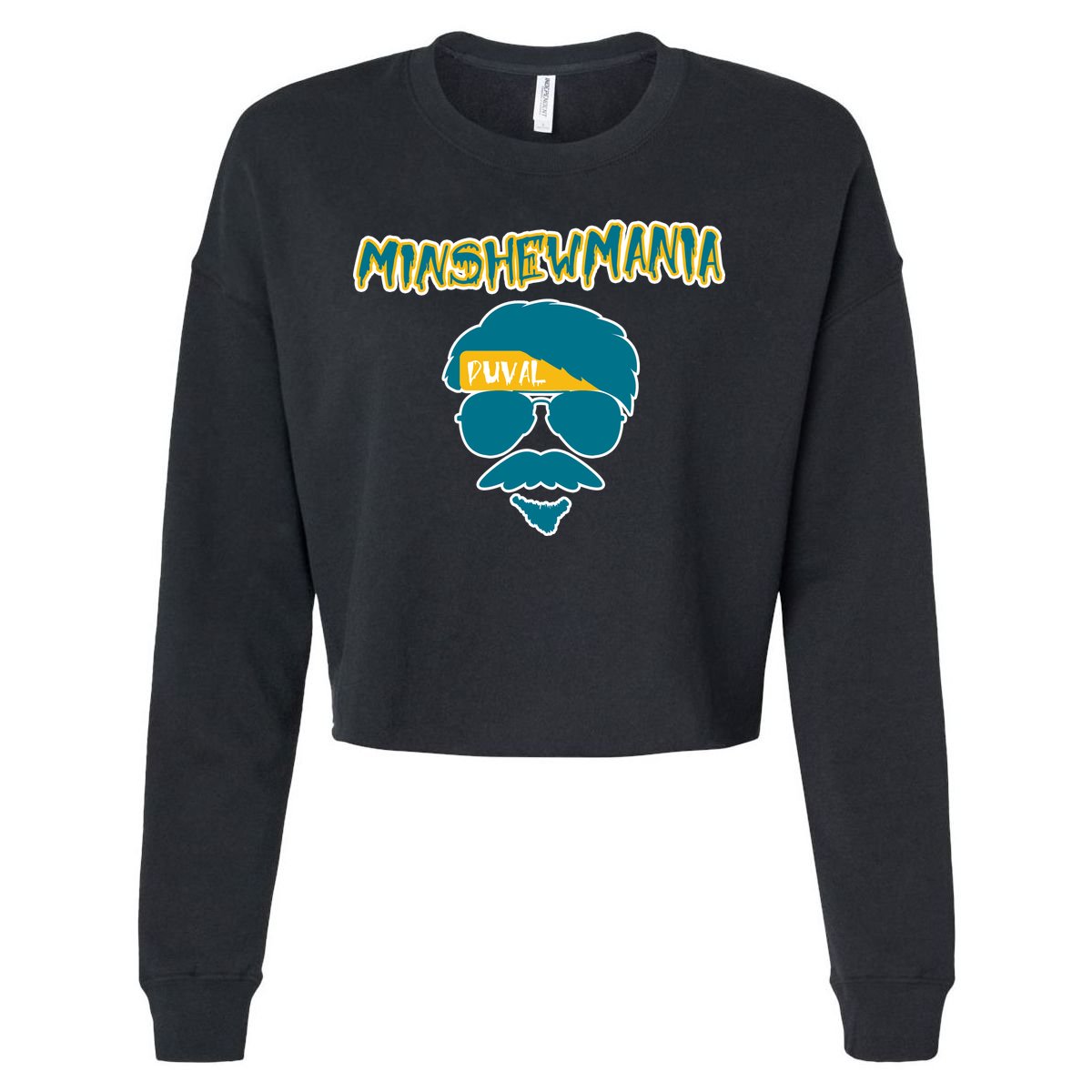 Minshew Mania Jacksonville QB Duval Cropped Pullover Crew