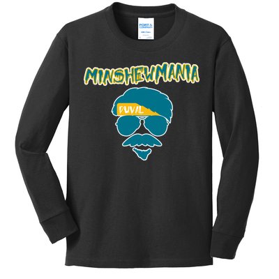 Minshew Mania Jacksonville QB Duval Kids Long Sleeve Shirt