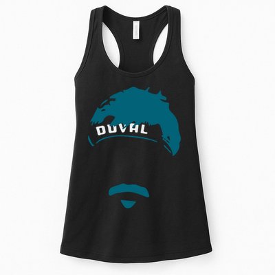 Minshew Mustache Mania Duval Womens Tank Top