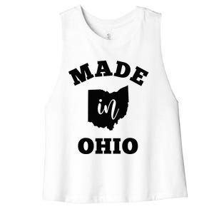 Made In Ohio Women's Racerback Cropped Tank