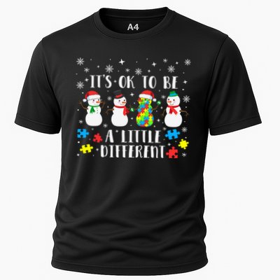 Motivational It's Ok To Be Different Autism Awareness, Christmas Autism Puzzles Performance Shirt