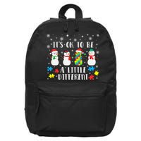 Motivational It's Ok To Be Different Autism Awareness, Christmas Autism Puzzles 16 in Basic Backpack