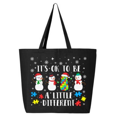 Motivational It's Ok To Be Different Autism Awareness, Christmas Autism Puzzles 25L Jumbo Tote
