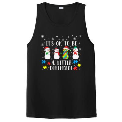 Motivational It's Ok To Be Different Autism Awareness, Christmas Autism Puzzles PosiCharge Competitor Tank