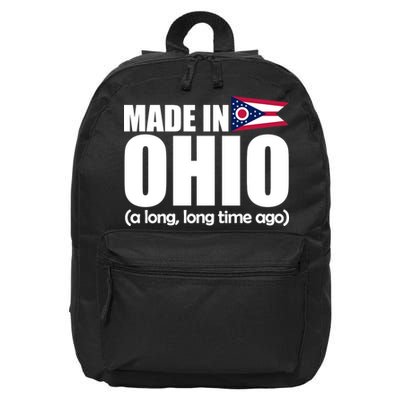 Made In Ohio A Long Long Time Ago 16 in Basic Backpack