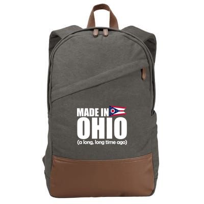Made In Ohio A Long Long Time Ago Cotton Canvas Backpack