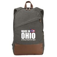 Made In Ohio A Long Long Time Ago Cotton Canvas Backpack