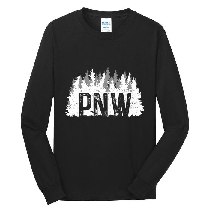 Mountains Idaho Oregon Washington Great Gift Pnw Pacific Northwest Tall Long Sleeve T-Shirt