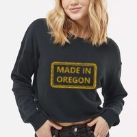 Made In Oregon Cropped Pullover Crew