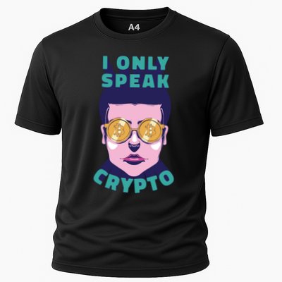Male I Only Speak Crypto Performance Shirt