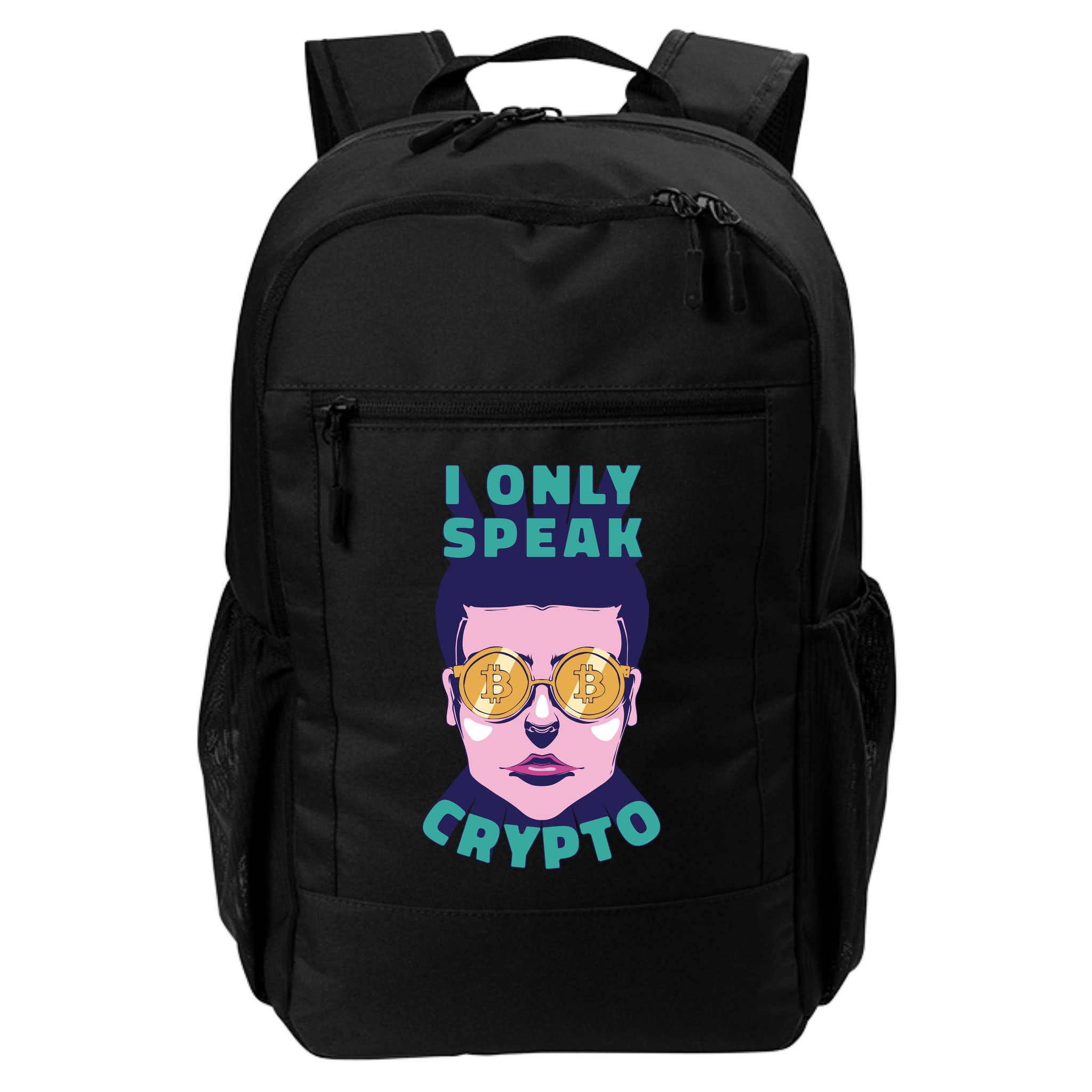 Male I Only Speak Crypto Backpack