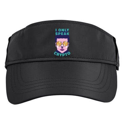 Male I Only Speak Crypto Adult Drive Performance Visor