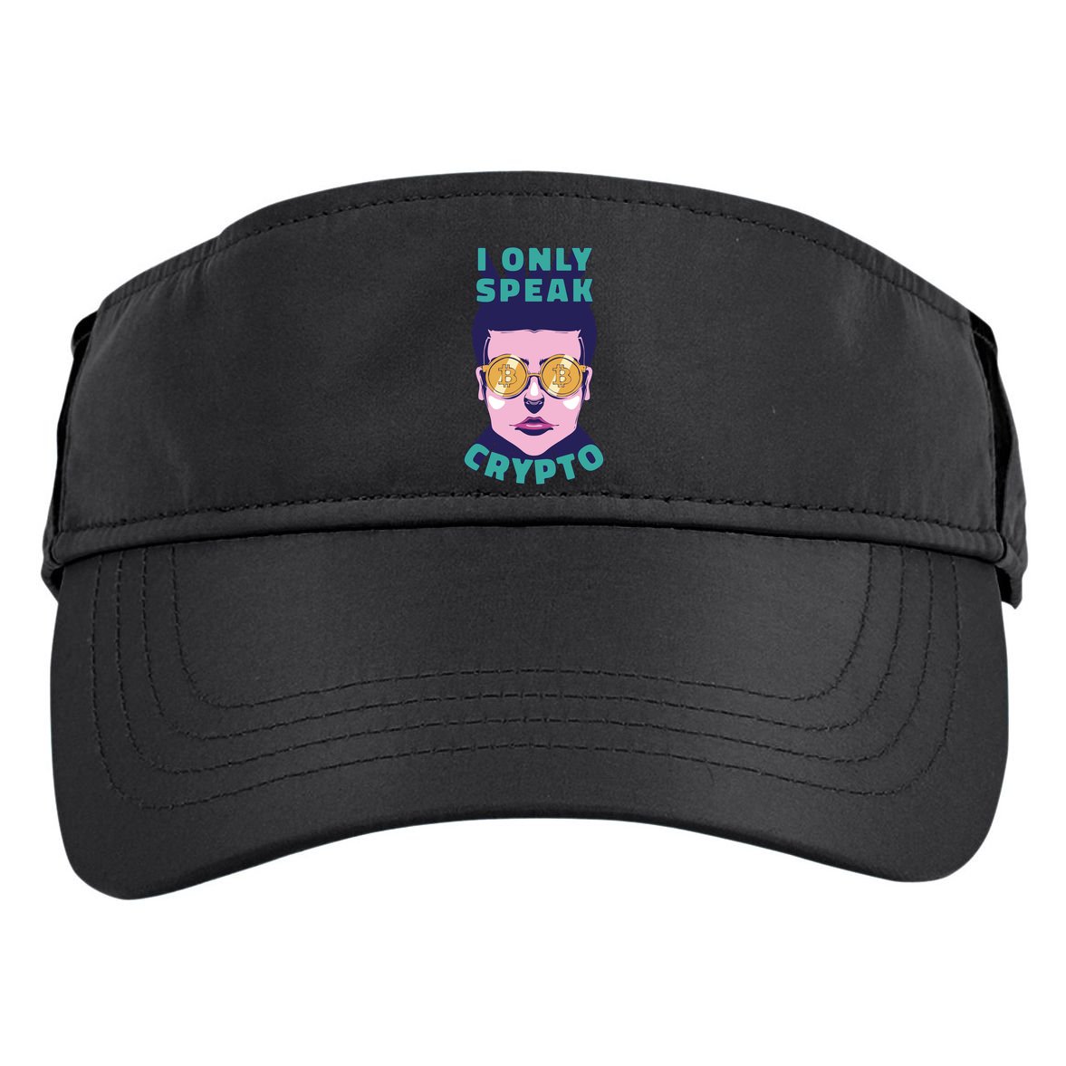 Male I Only Speak Crypto Adult Drive Performance Visor