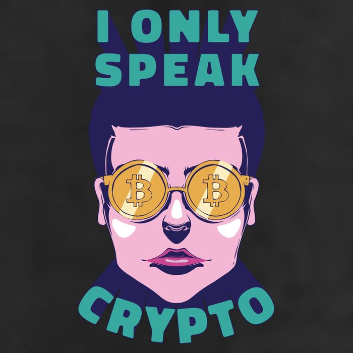 Male I Only Speak Crypto Adult Drive Performance Visor