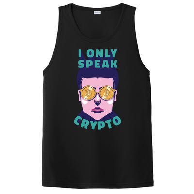 Male I Only Speak Crypto PosiCharge Competitor Tank