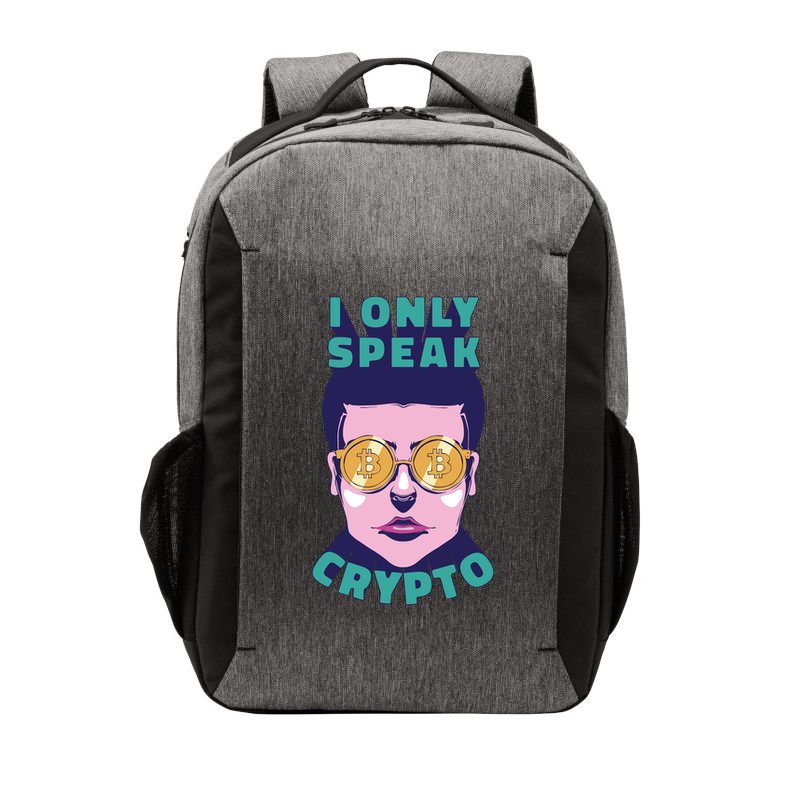 Male I Only Speak Crypto Vector Backpack