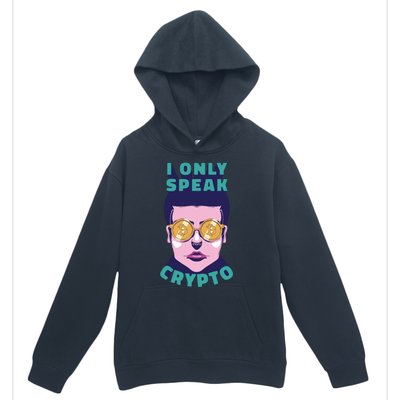 Male I Only Speak Crypto Urban Pullover Hoodie