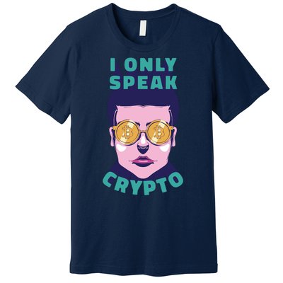 Male I Only Speak Crypto Premium T-Shirt