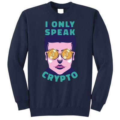 Male I Only Speak Crypto Tall Sweatshirt