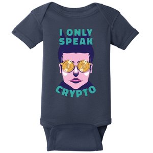 Male I Only Speak Crypto Baby Bodysuit