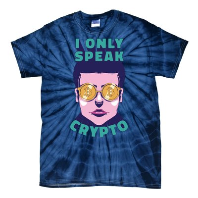 Male I Only Speak Crypto Tie-Dye T-Shirt