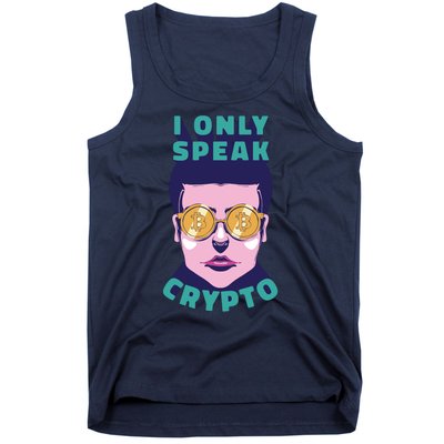 Male I Only Speak Crypto Tank Top