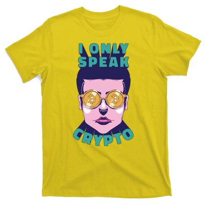 Male I Only Speak Crypto T-Shirt