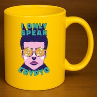 Male I Only Speak Crypto 11oz C Handle Ceramic Mug