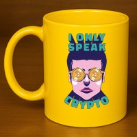 Male I Only Speak Crypto 11oz C Handle Ceramic Mug
