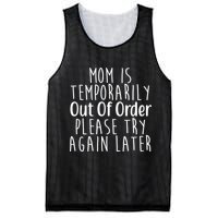 Mom Is Out Of Order Funny Mesh Reversible Basketball Jersey Tank
