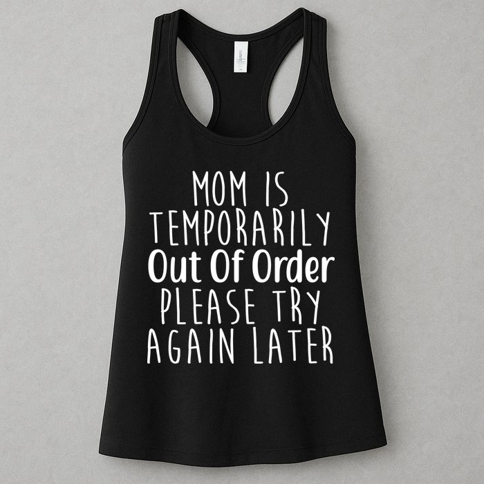 Mom Is Out Of Order Funny Womens Tank Top